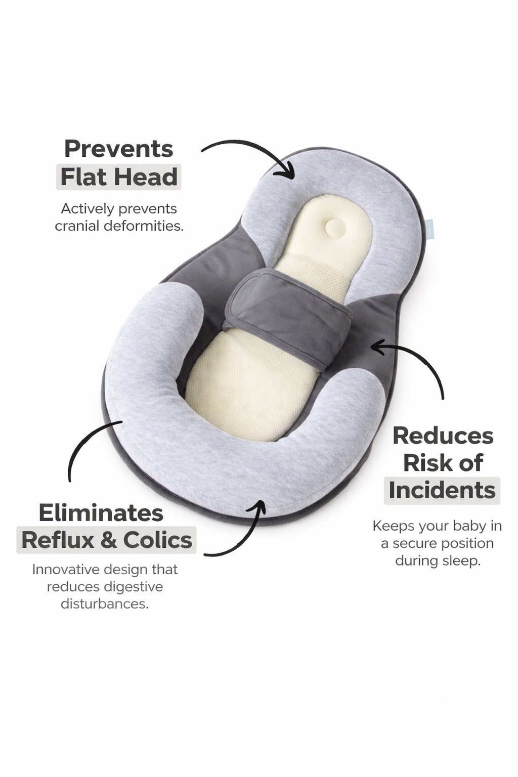 CalmNest™ - Gentle Reflux Relief & Better Sleep Support